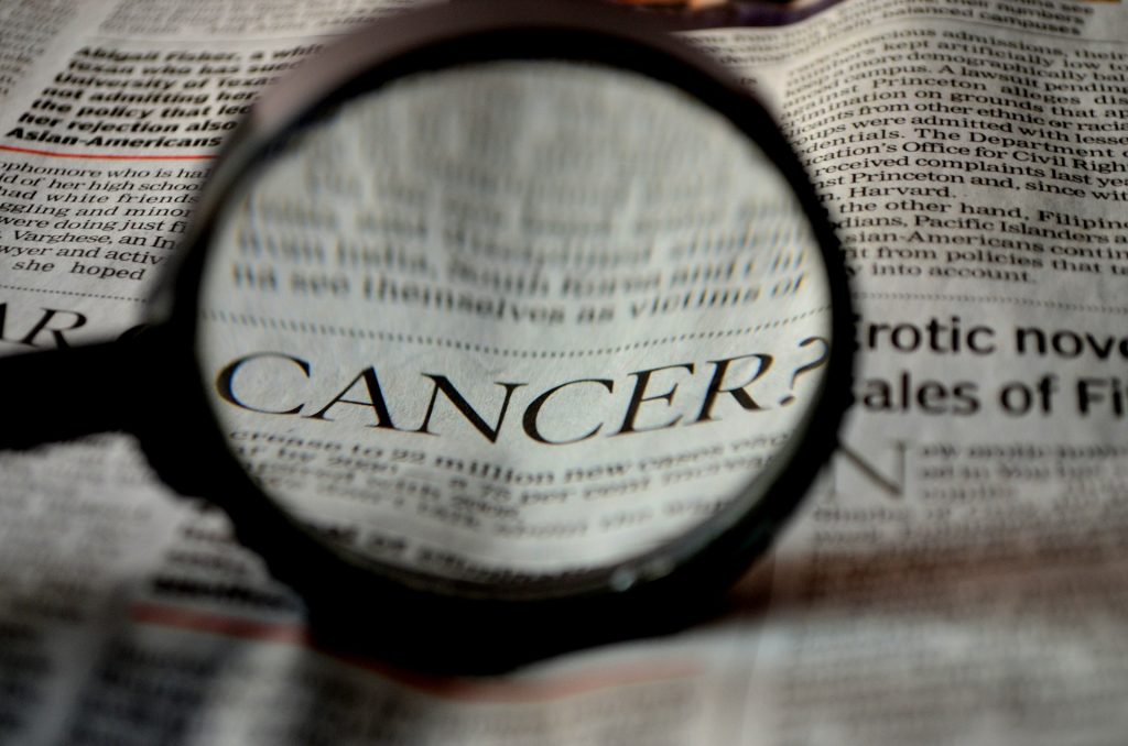 a magnified 'cancer word". Oncologists in Kenya